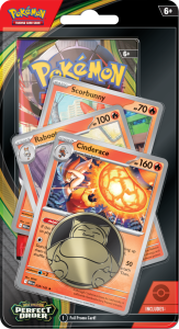 Pokémon TCG Mega Evolution Perfect Order Premium Checklane Blister - Cinderace/Raboot/Scorbunny