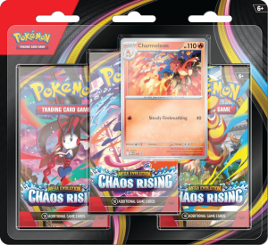 [ Przedsprzedaż ]Pokémon TCG Chaos Rising 3 Pack Blister