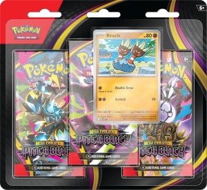 [ Przedsprzedaż ] Pokémon TCG Mega Evolution Pitch Black 3-Pack Blister